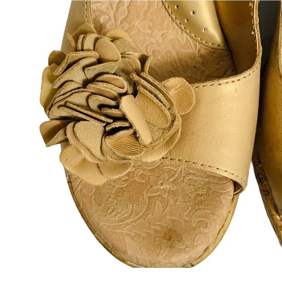 Born Concept BOC Wedge Heel Open Toe Shoes Size 9 - Picture 6 of 8